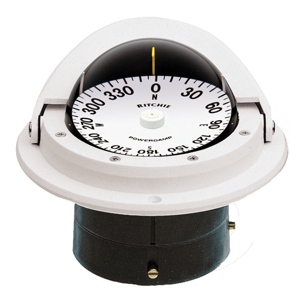 Ritchie F-82W Voyager Compass – Flush Mount – White [F-82W]
