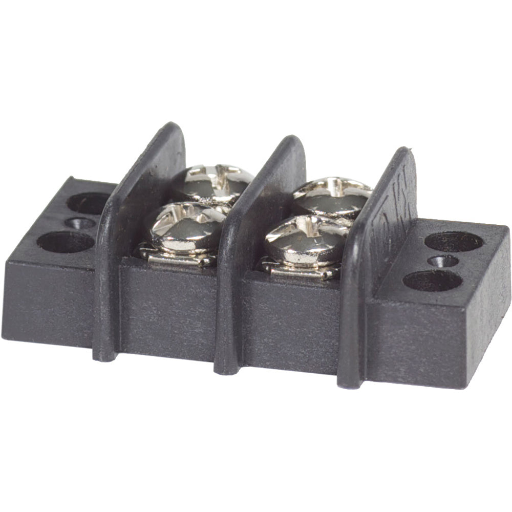 Blue Sea 2402 Terminal Black 20AMP – 2 Circuit [2402]