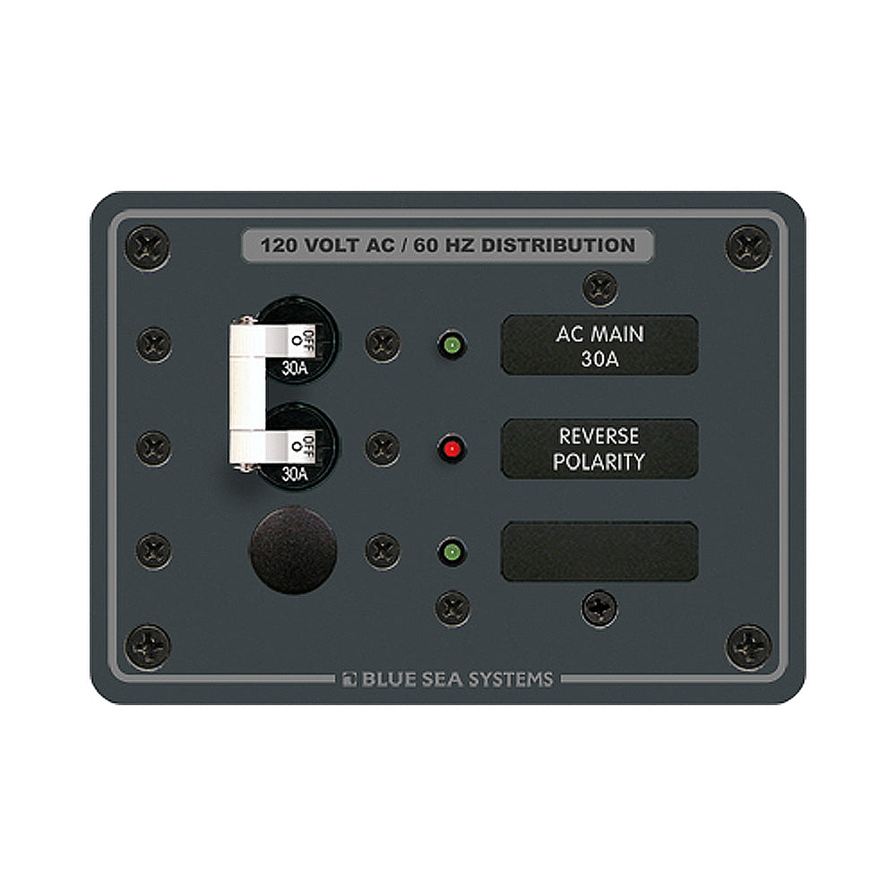 Blue Sea 8029 AC Main +1 Position Breaker Panel – White Switches [8029]