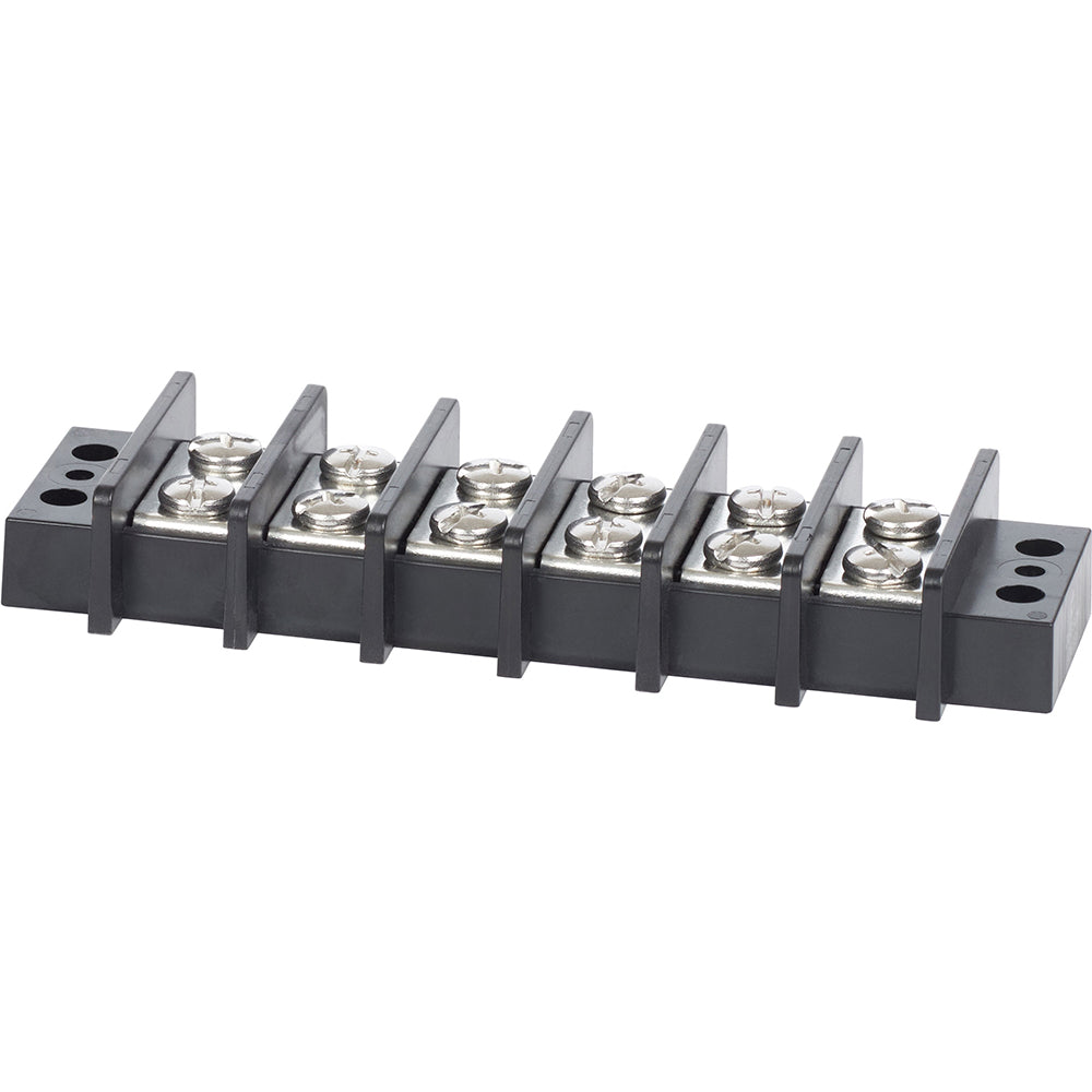 Blue Sea 2606 Terminal Black 65AMP – 6 Circuit [2606]