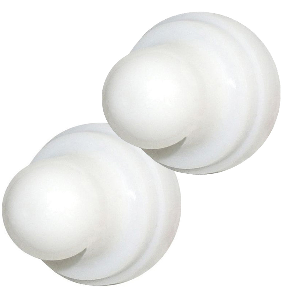 Blue Sea 4136 Push Button Reset Only Circuit Breaker Boot – White – 2-Pack [4136]
