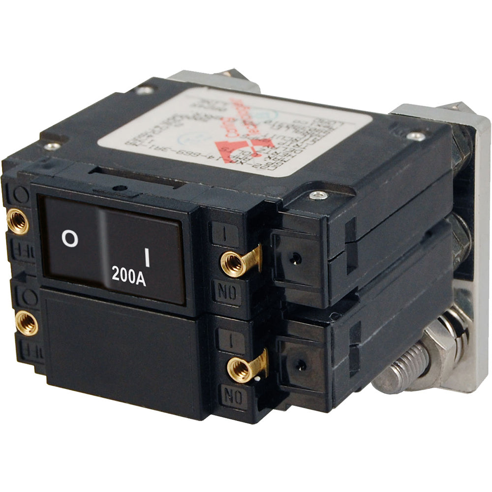 Blue Sea 7476 C – Series Flat Circuit Breaker, Single and Double Pole  –  200 Amp [7476]