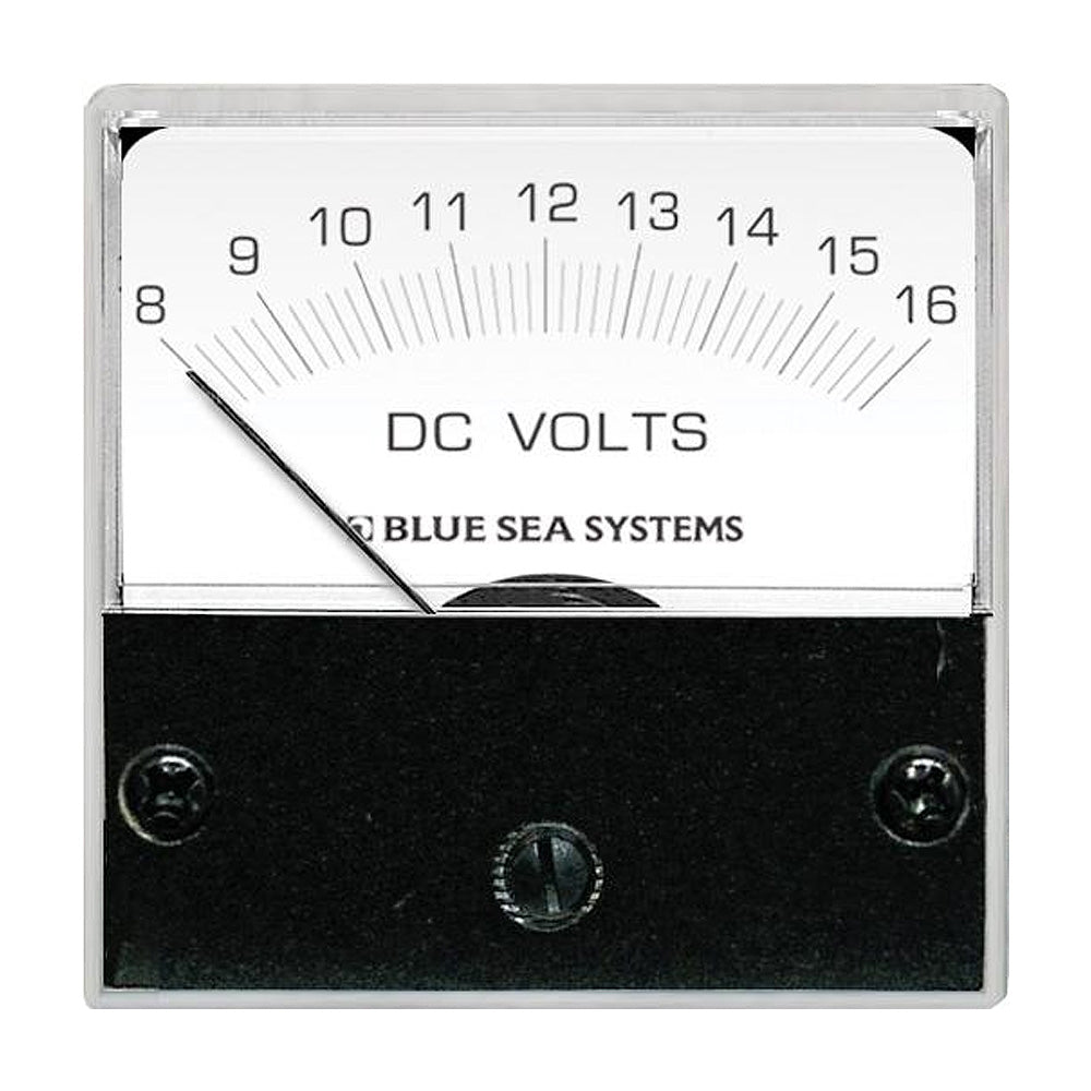 Blue Sea 8028 DC Analog Micro Voltmeter – 2″ Face, 8-16 Volts DC [8028]