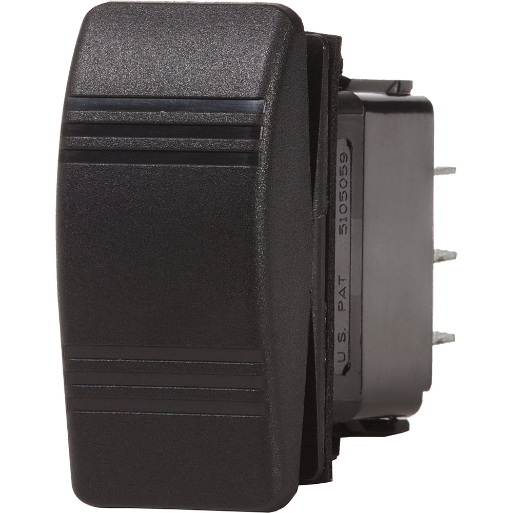 Blue Sea 8290 Water Resistant Contura III Switch – (ON)-OFF-(ON) – Black [8290]