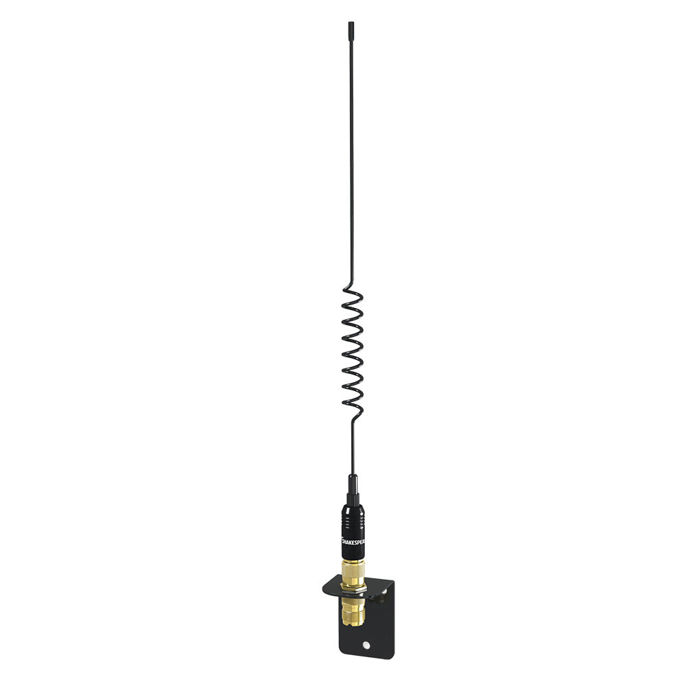 Shakespeare VHF 15in 5216 SS Black Whip Antenna – Bracket Included [5216]
