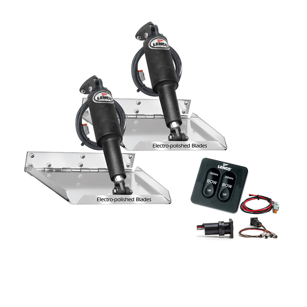 Lenco 12″ x 12″ Standard Performance Trim Tab Kit w/Standard Tactile Switch Kit 12V [RT12X12]