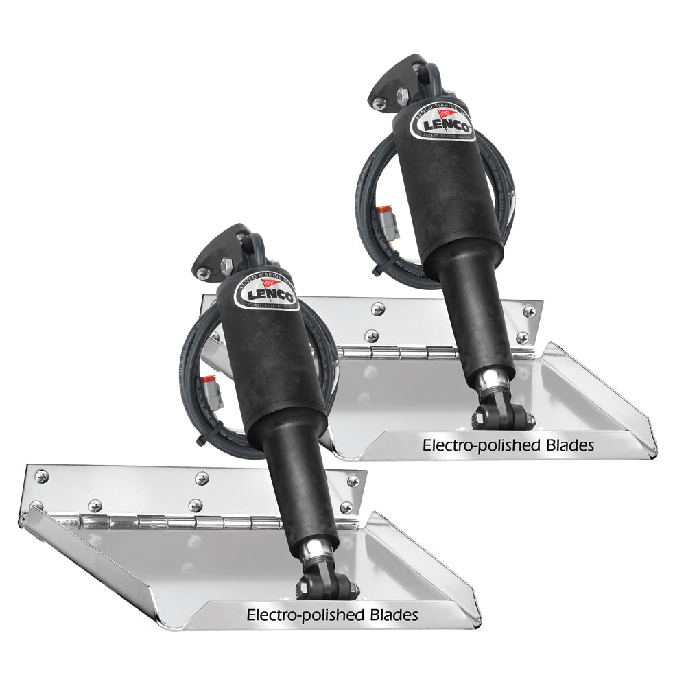 Lenco 16″ x 12″ Standard Performance Trim Tab Kit w/o       Switch Kit 12V [15039-101]