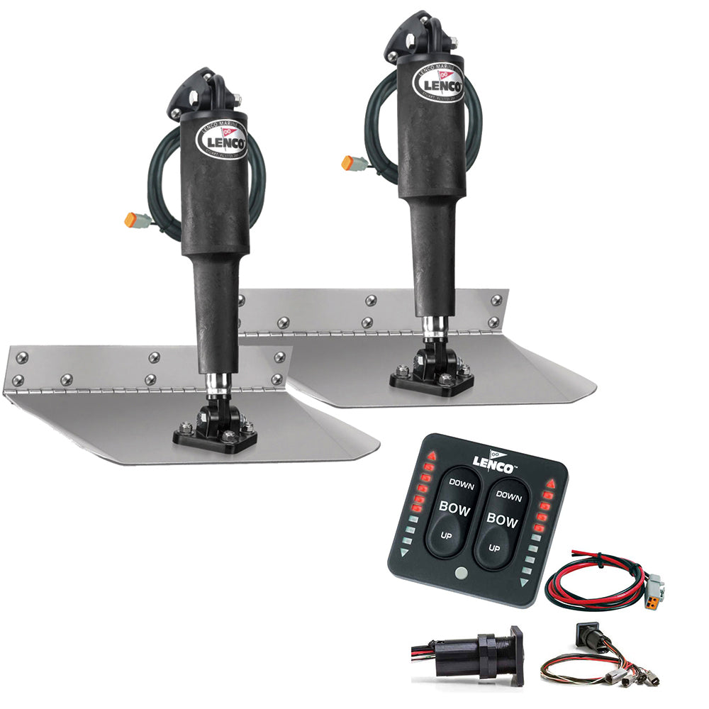 Lenco 9″ x 12″ Standard Trim Tab Kit w/LED Integrated Switch Kit 12V [15108-103]