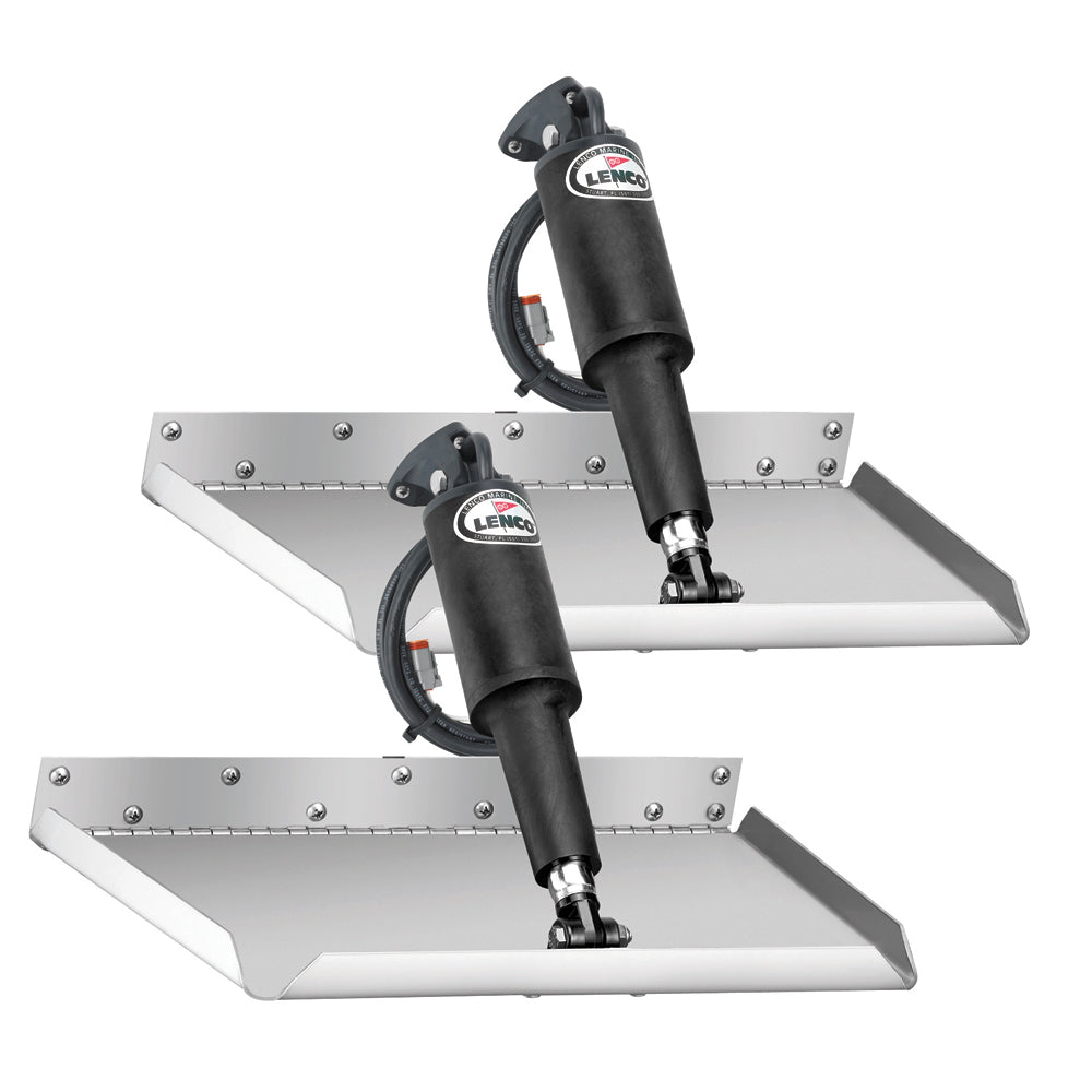 Lenco 12″ x 18″ Edge Mount Trim Tab Kit w/o Switch Kit 12V [15017-101]