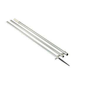 Lee’s 18.5′ Bright Silver Pole w/Black Spike Step Tube 1.5″ [MX8718CR]