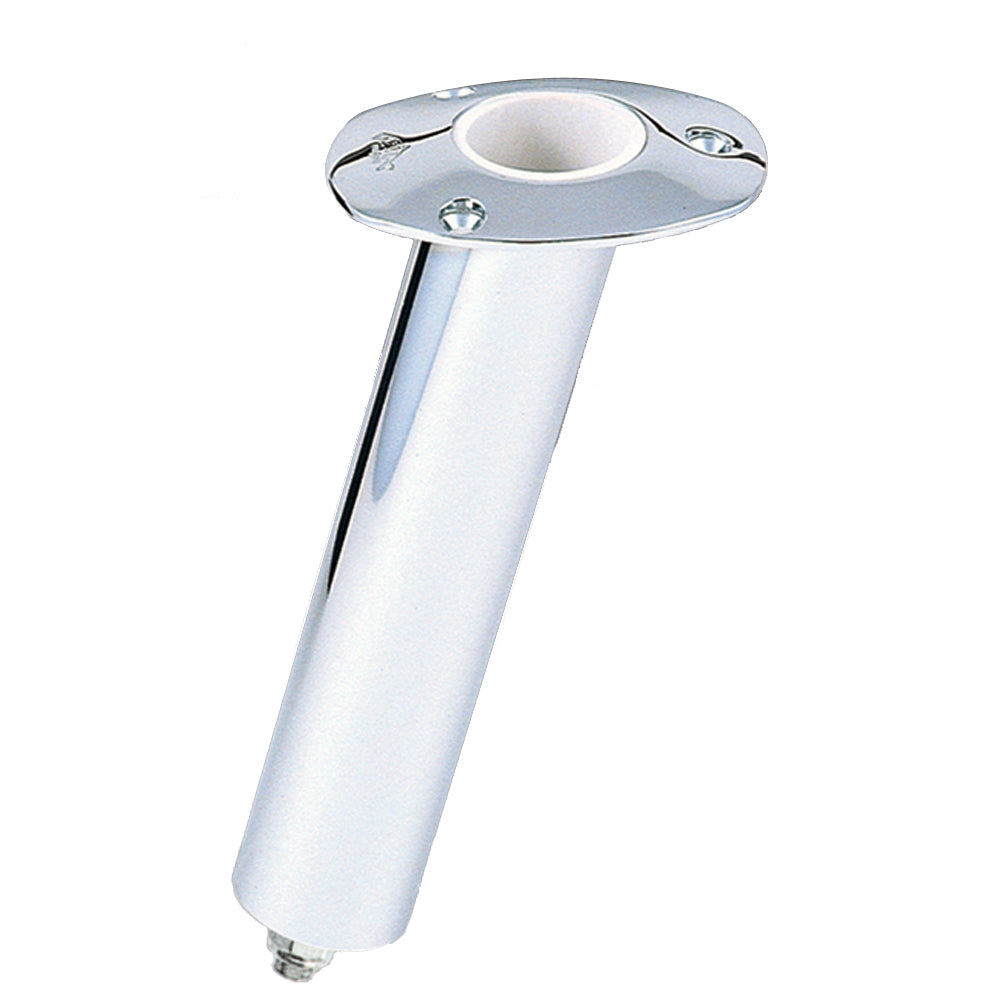 Lees 15 Stainless Steel Swivel Base Flush Mount Rod Holder – Extra Long Tube 2.25″ OD X 14.5″ Tube [RH579XL]