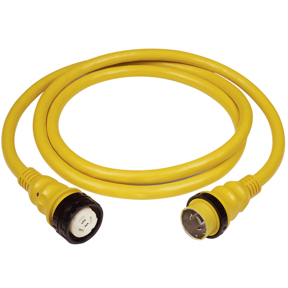Marinco 50Amp 125/250V Shore Power Cable – 50′ – Yellow [6152SPP]