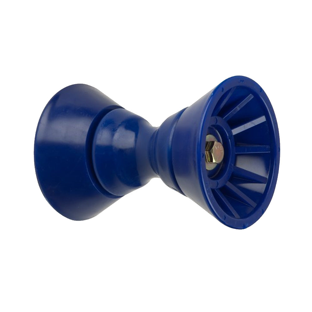 C.E. Smith 4″ Bow Bell Roller Assembly – Blue TPR [29331]