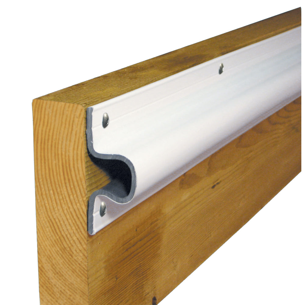 Dock Edge “C” Guard PVC Dock Profile – (4) 6′ Sections – White [DE1133F]