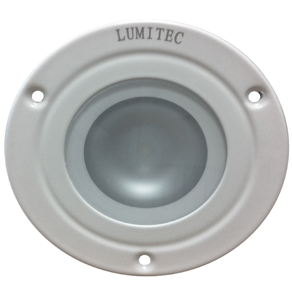 Lumitec Shadow – Flush Mount Down Light – White Finish – 3-Color Red/Blue Non-Dimming w/White Dimming [114128]