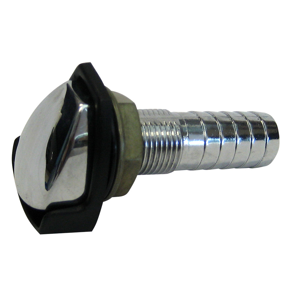 Perko Gas Tank Vent w/Splash Guard – Chrome Plated Zinc – ” Hose [0506DP4CHR]