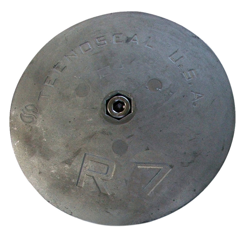 Tecnoseal R7 Rudder Anode – Zinc – 6-1/2″ Diameter [R7]