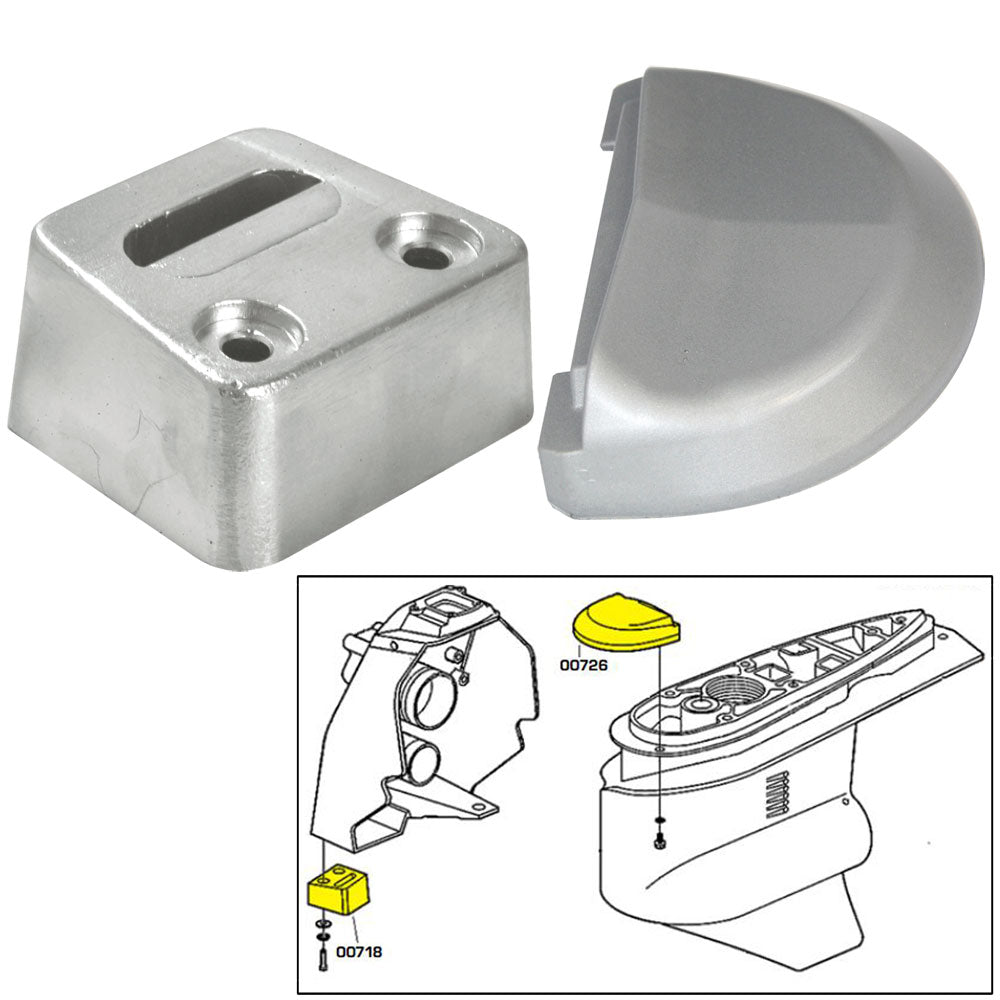 Tecnoseal Anode Kit w/Hardware – Volvo SX – Zinc [20708]
