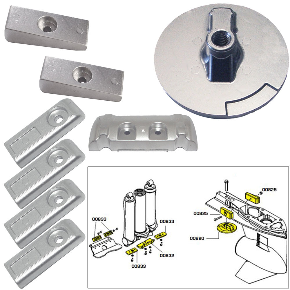 Tecnoseal Anode Kit w/Hardware – Mercury Verado 6 – Magnesium [20816MG]