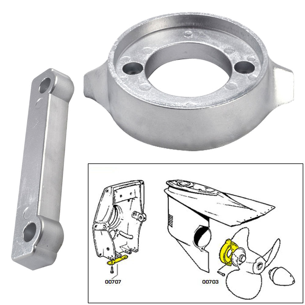Tecnoseal Anode Kit w/Hardware – Volvo 280 – Aluminum [20701AL]
