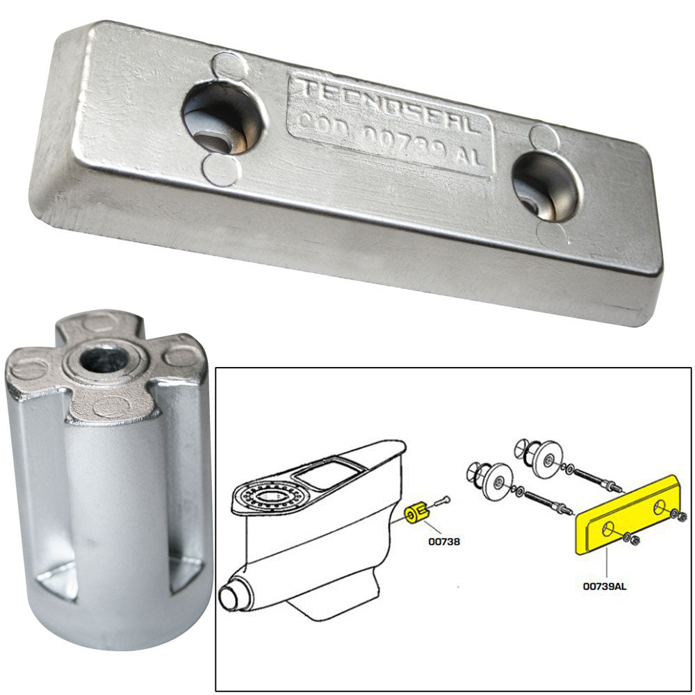 Tecnoseal Anode Kit – Volvo IPS – Zinc/Aluminum [20715]