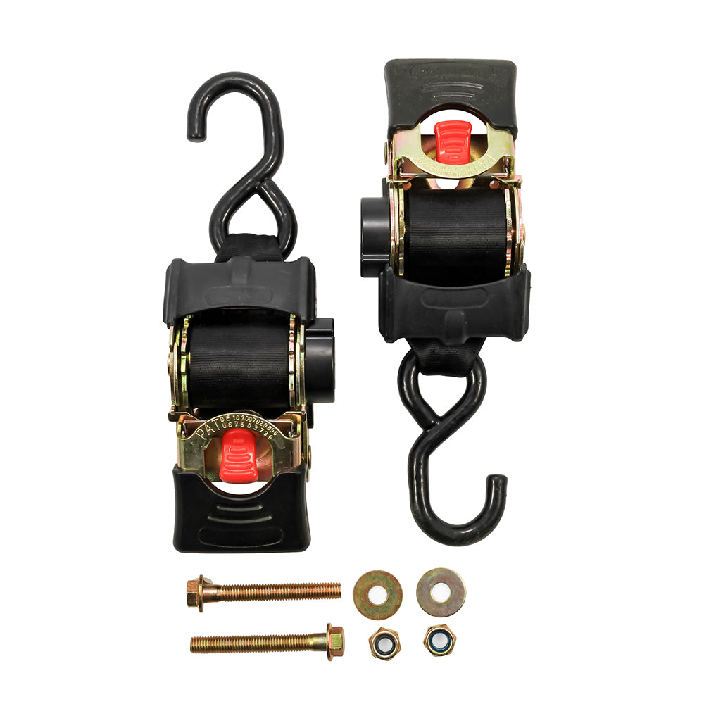 Camco Retractable Tie Down Straps – 2″ Width 5.5 Bolt On [50030]