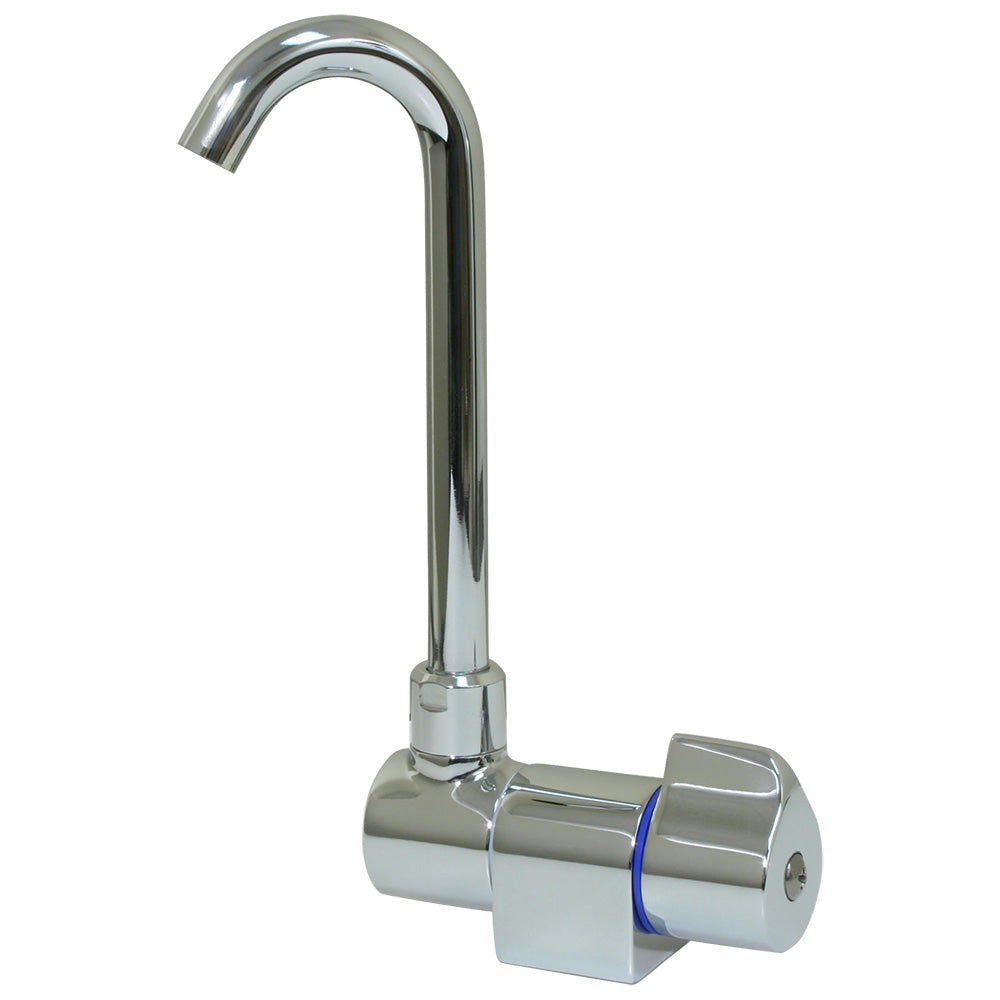 Scandvik Ceramic Family Tap w/Folding Spout – Chrome Finish [10180P]