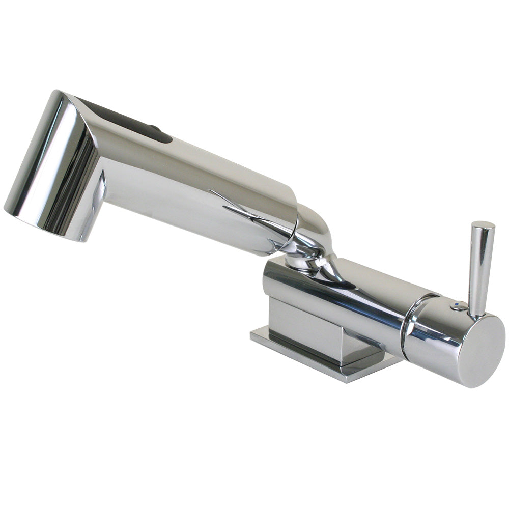 Scandvik Minimalistic Compact Single Level Mixer – Faucet  Shower Combo – Chrome [16216]