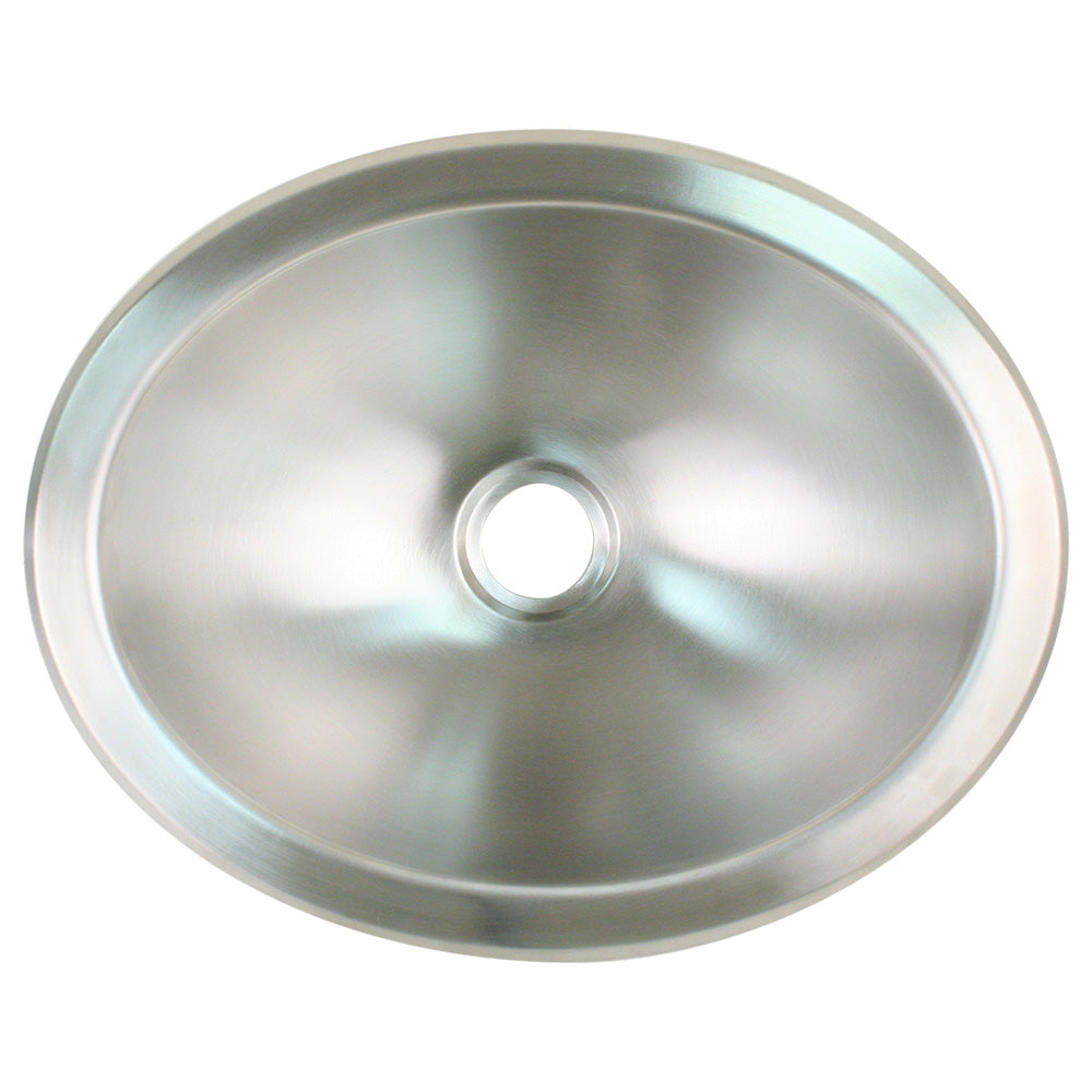 Scandvik Brushed SS Oval Sink – 13.25″ x 10.5″ [10281]