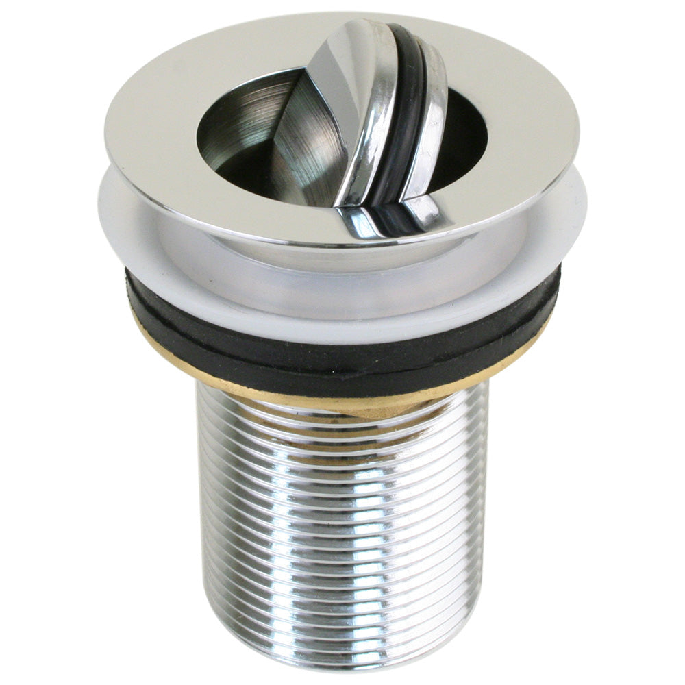 Scandvik Sink Drain w/Flip Stopper – Chrome Plated Brass [19006P]