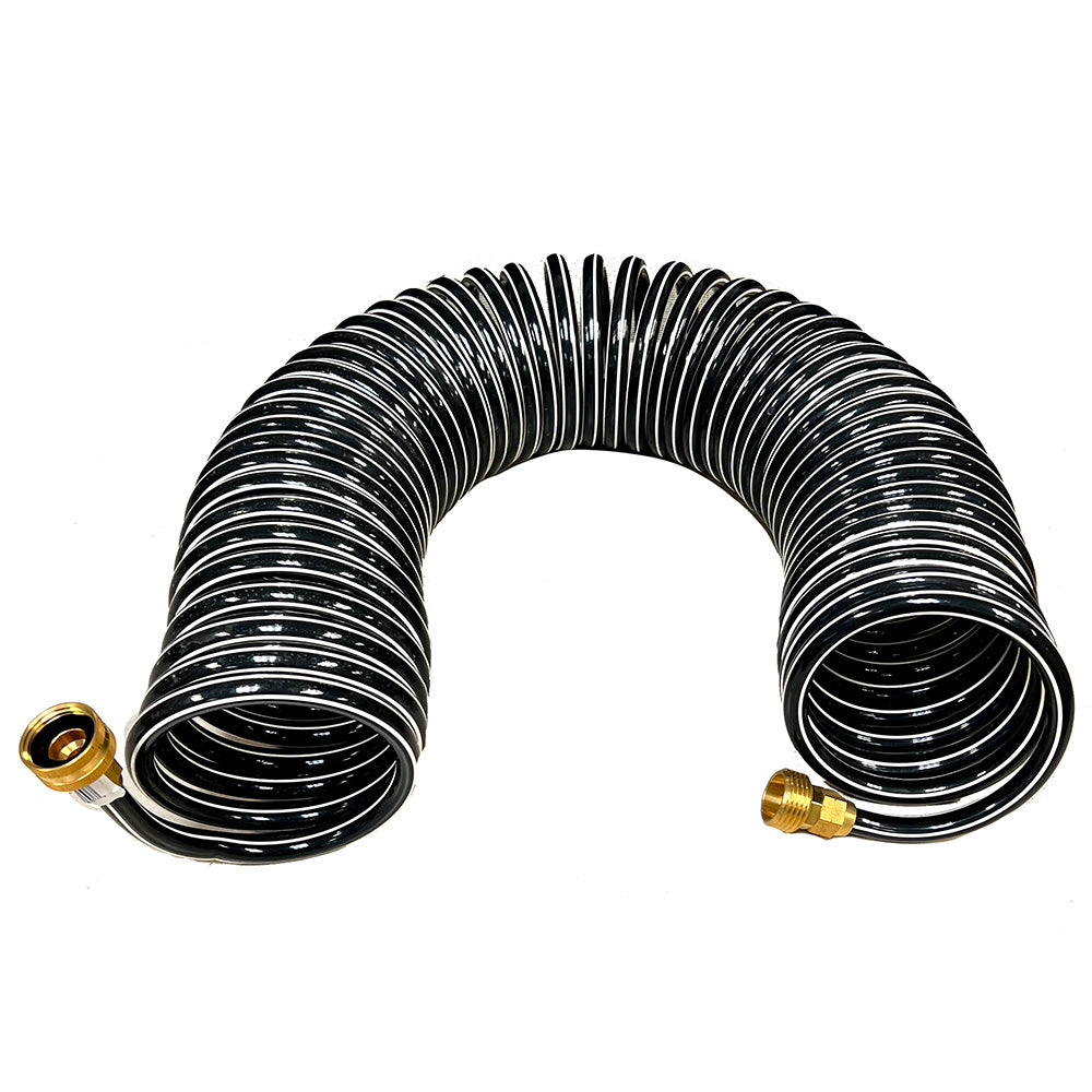 Trident Marine Coiled Wash Down Hose w/Brass Fittings – 50 [167-50]