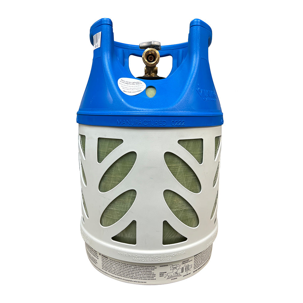 Viking Cylinders 17lb Vertical Fiberglass Composite LPG Cylinder w/Type 1 Valve – OPD, DOT, TC Approved [1420-0017]