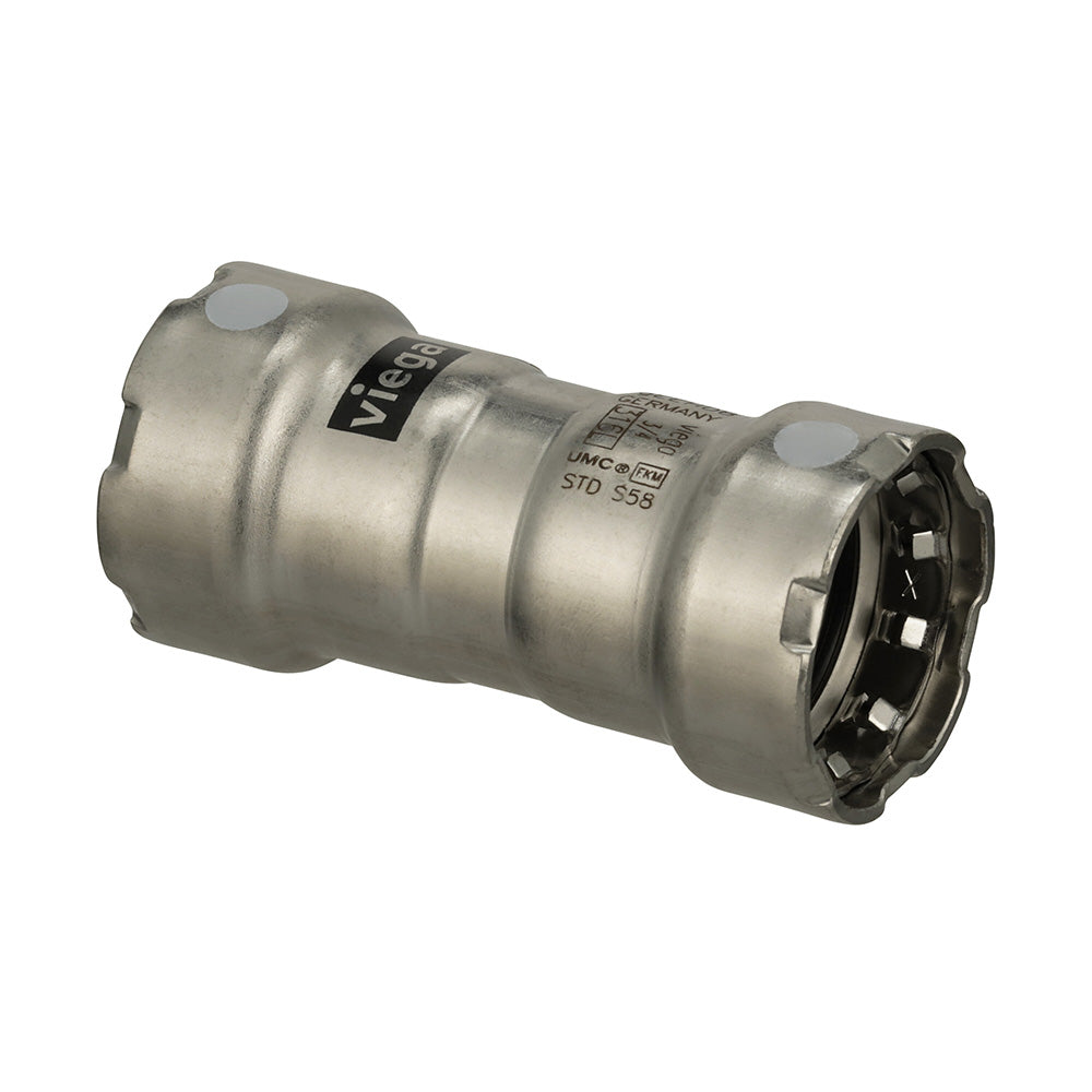 Viega MegaPress 316 FKM 1-1/4″ Coupling w/Stop [91115]