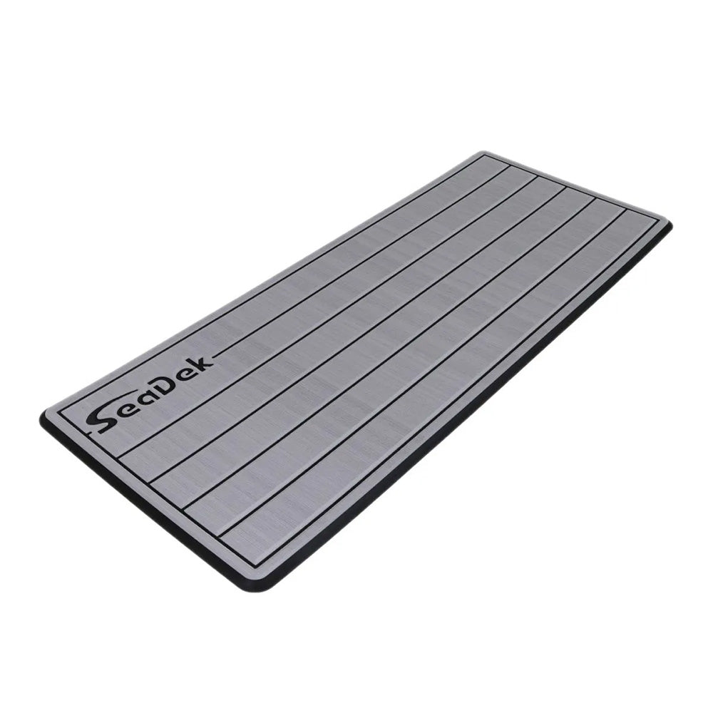 SeaDek 14 x 36″ 20mm Dual Density Small Teak Helm Pad w/SeaDek Logo – Brushed Texture – Gray/Black (355.6mm x 914.4mm x 20mm) [53602-80324]