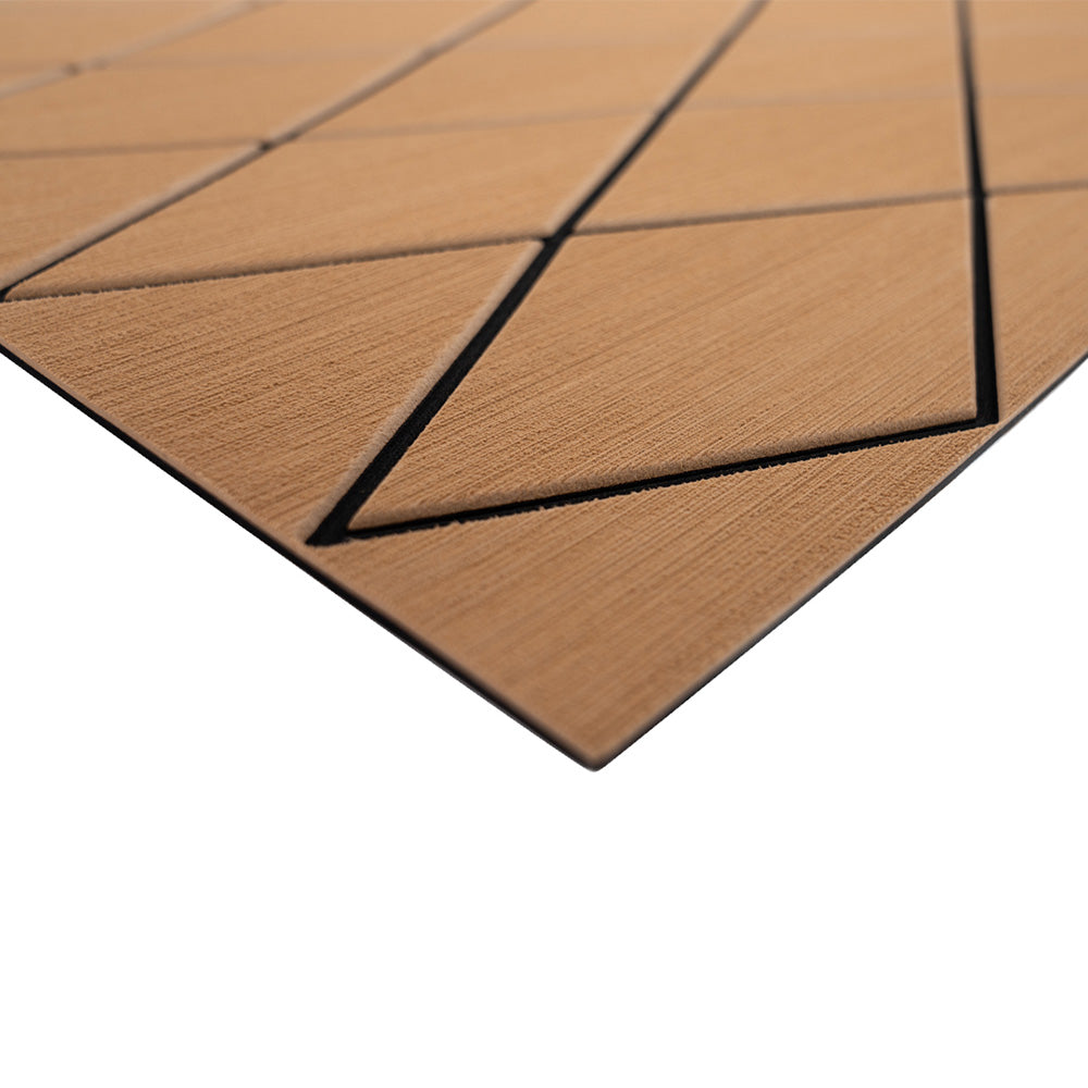 SeaDek 40″ x 80″ 6mm Two Color Diamond Full Sheet – Brushed Texture – Mocha/Black (1016mm x 2032mm x 6mm) [56411-80093]
