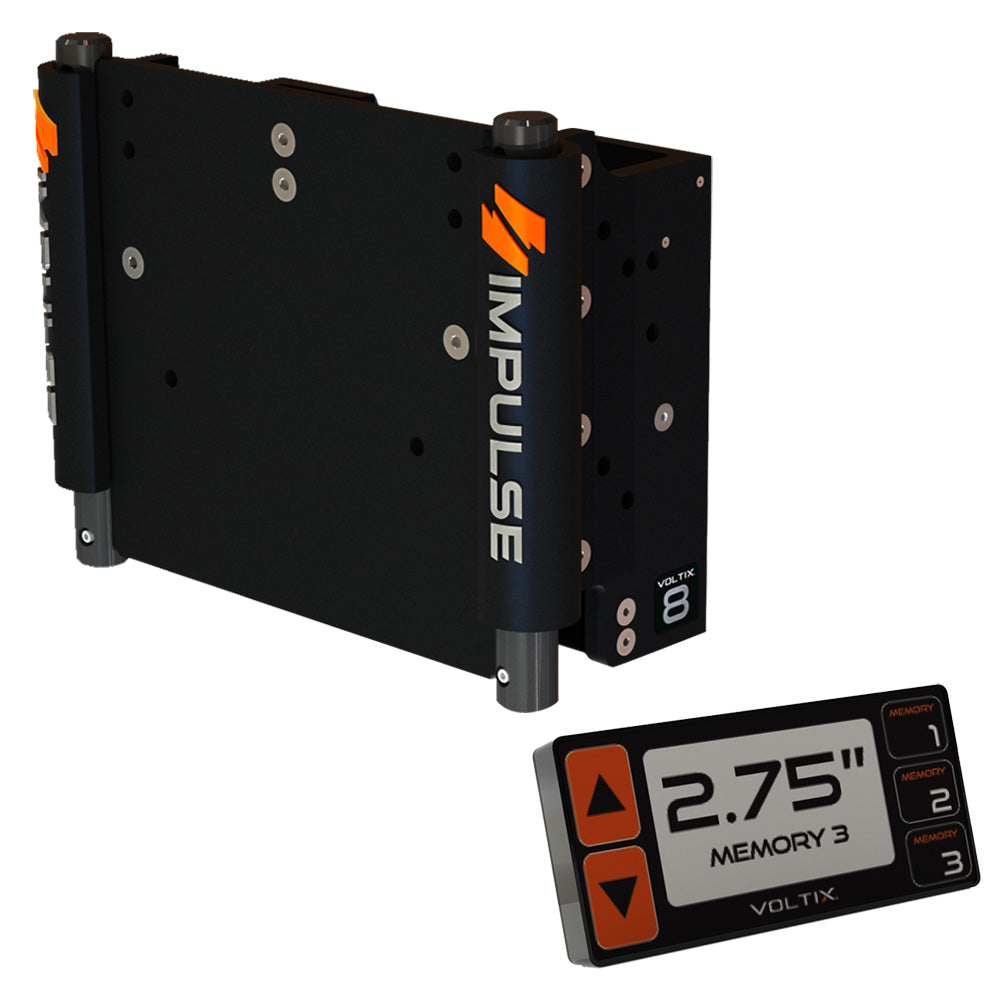 IMPULSE 8″ Set Back Electric Jack Plate w/Smart Control – Black Anodized [75060-B]