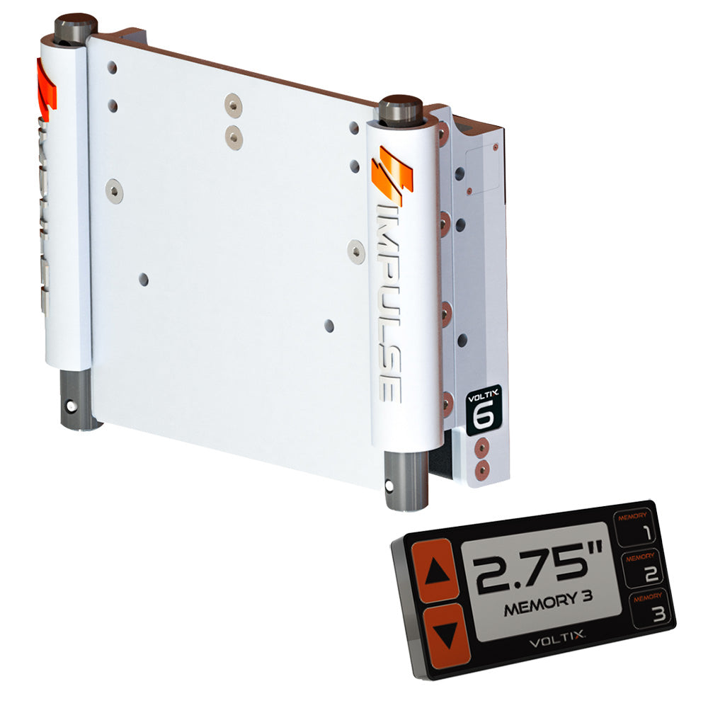 IMPULSE XL 6″ Set Back Electric Jack Plate w/Smart Control – White Cerakote [75051-W]