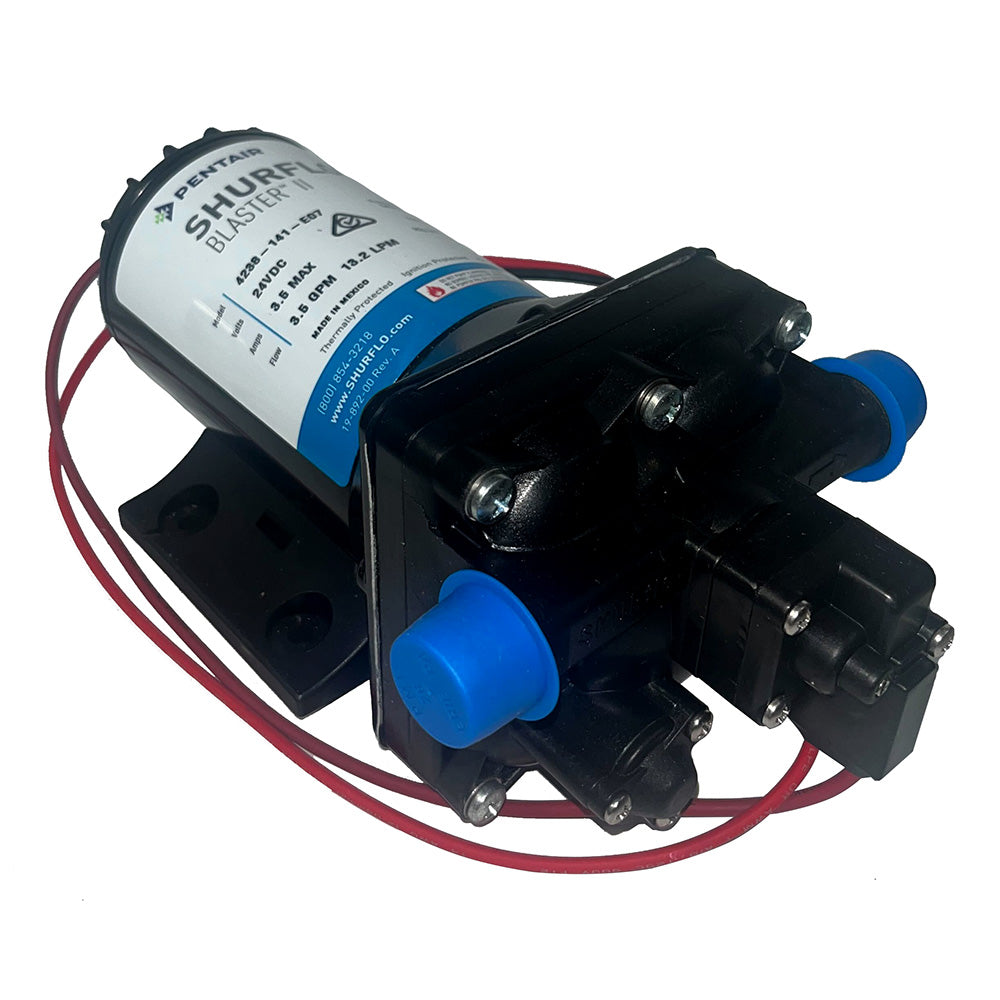 Shurflo by Pentair Blaster II Washdown Pump – 24 VDC – 3.5 GPM – 45 PSI [4238-141-E07]