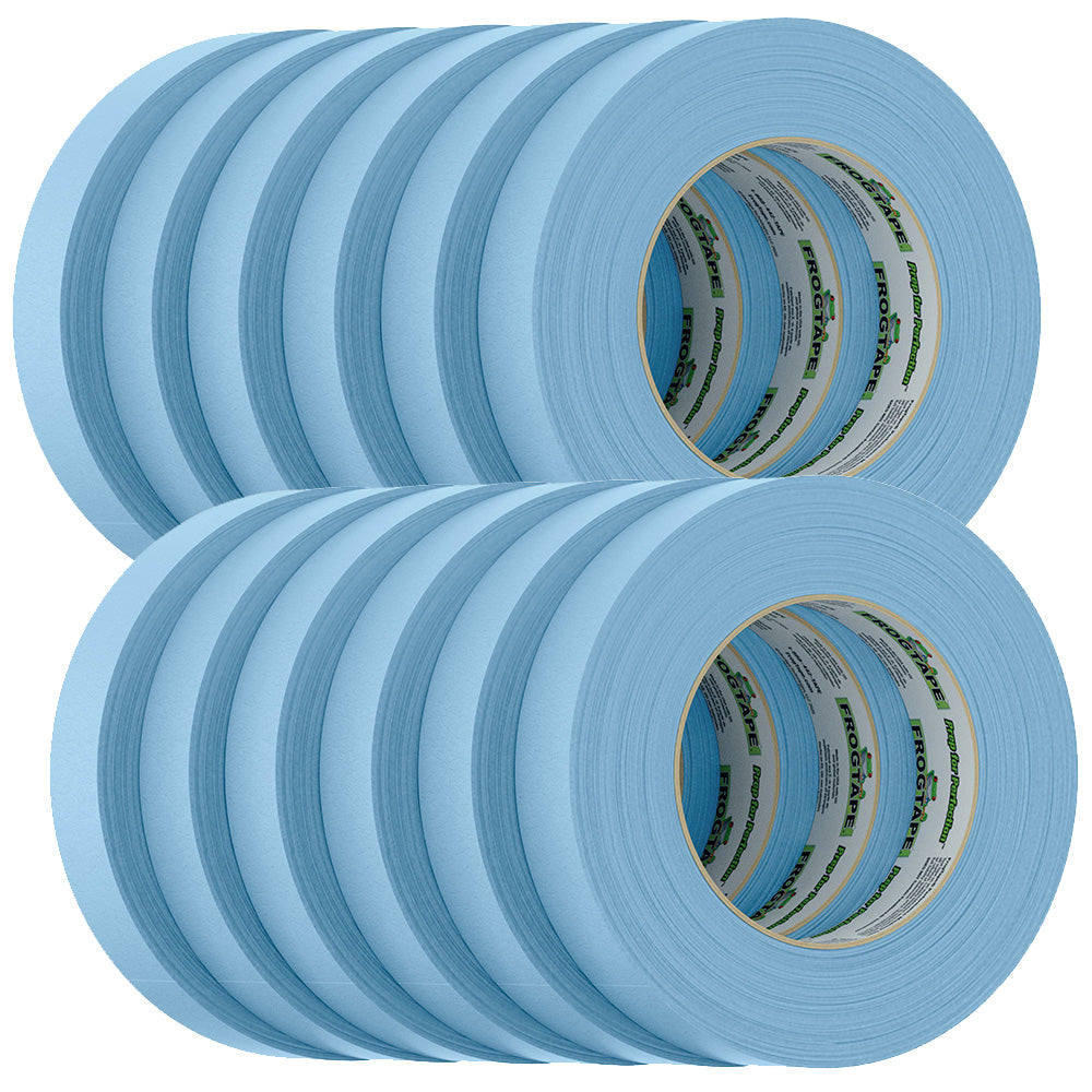 FrogTape CP 250 Medium-High Adhesion Masking Tape – 24MM x 55M x 12-Pack – Light Blue – Rated f/250F [105327]