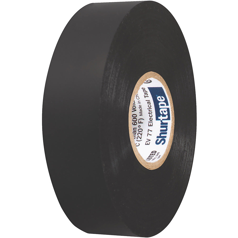 Shurtape EV 077B Professional Grade Black Electrical Tape f/Insulating  Splicing – 3/4″ x 66′ – 10-Pack [104706]