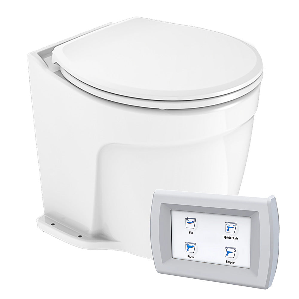 Commodore Deluxe Flush Electric Toilet w/Solenoid Valve – Fresh Water Pump [CM5RMT]