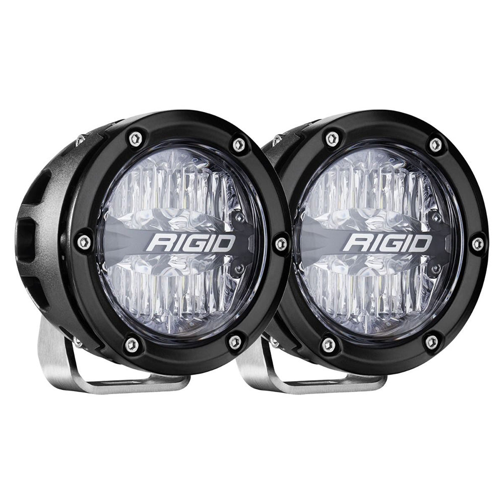 RIGID Industries 360-Series RGBW 4″ Offroad Lamp Drive Beam w/RGBW Backlight Pods – Set of 2 [36401]