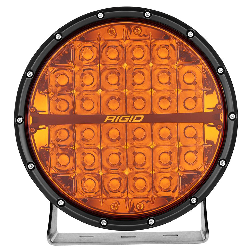 RIGID Industries 360-Series Amber Pro 9″ Offroad Spot Beam w/Amber Backlight Pod – Single [36522]