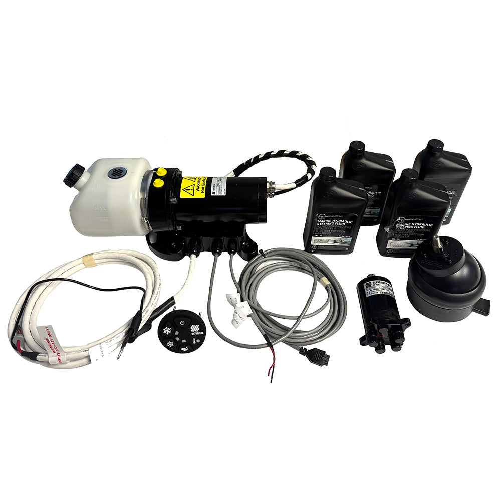 Uflex MasterDrive Steering System – Single Station Retrofit Kit – MasterDrive 40cc Tilt Mount Helm  UPMD Power Unit (No Cylinders Included) [MD40T]