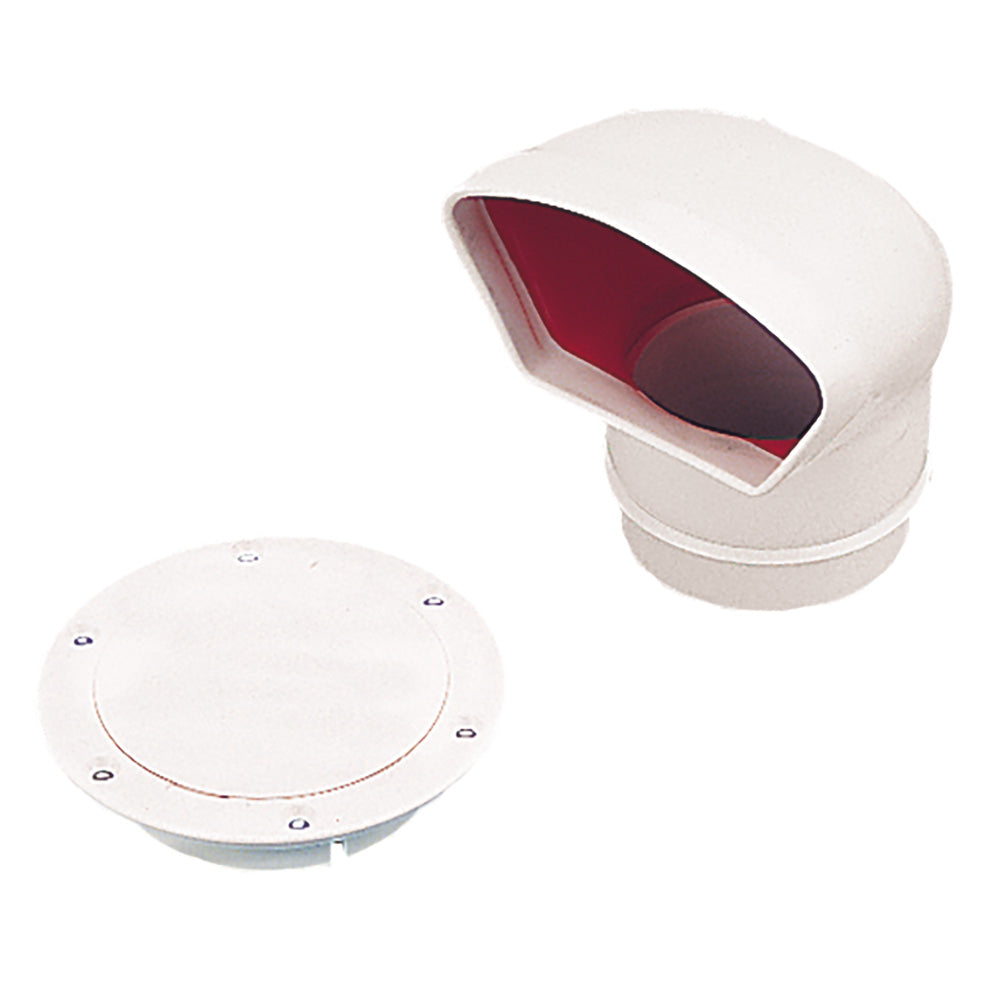 Sea-Dog Low Profile Cowl Vent/Snap-On Deck Plate – Dip Molded PVC [727130-3]