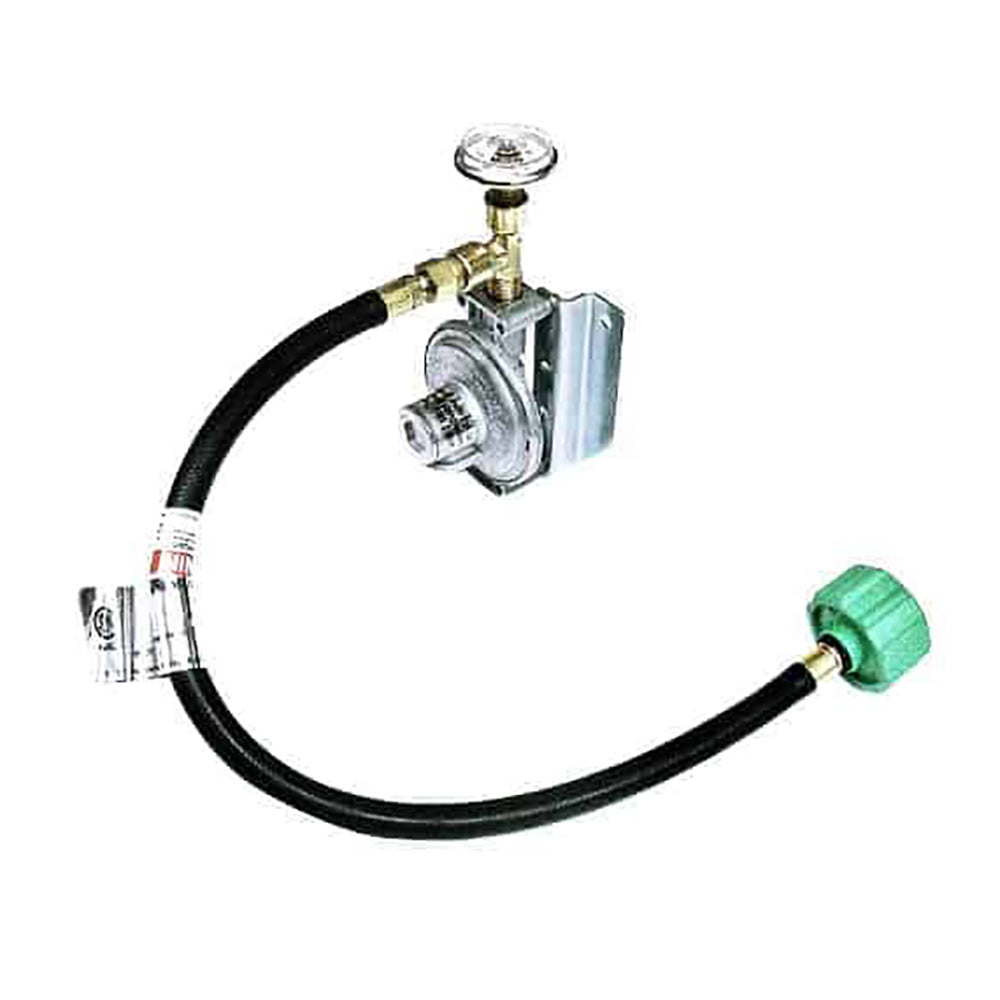 Trident Marine Single Stage Regulator w/300 PSI Gauge  20″ Pigtail w/Wall Mount [1211-1401]