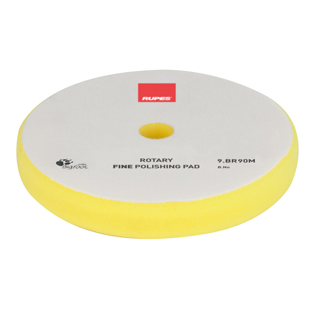 RUPES Rotary Fine Polishing Foam Pad 75/90mm – Yellow [9.BR90M]