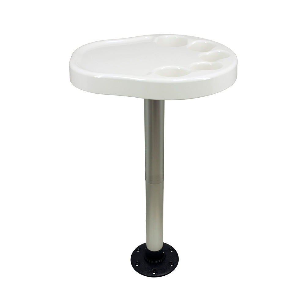 Springfield Party Platter Thread-Lock Surface Mount Table Package – White [1690901]