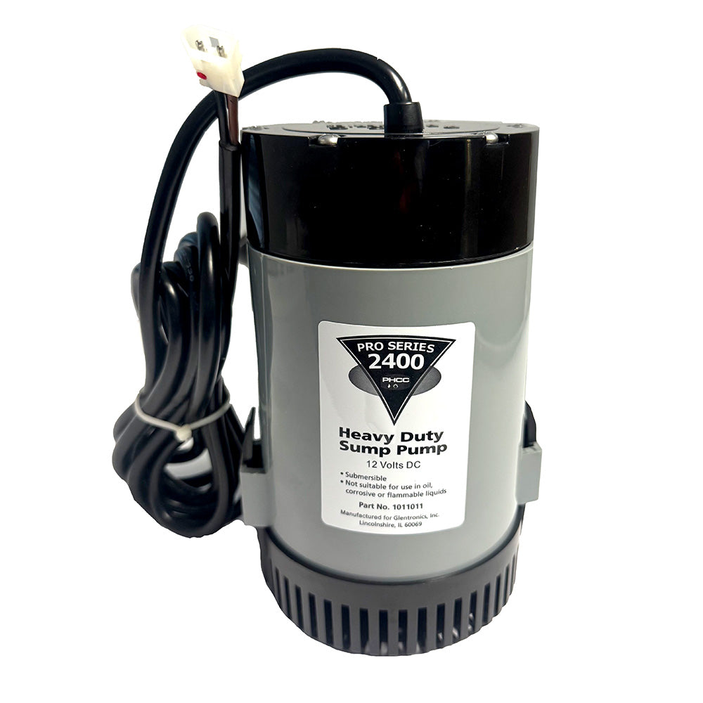 Johnson Pump Pro Series 2400 GPH Replacement Sump Pump – 12V – 2400GPH w/10′ Lift, 1.5″ Discharge [1011011]