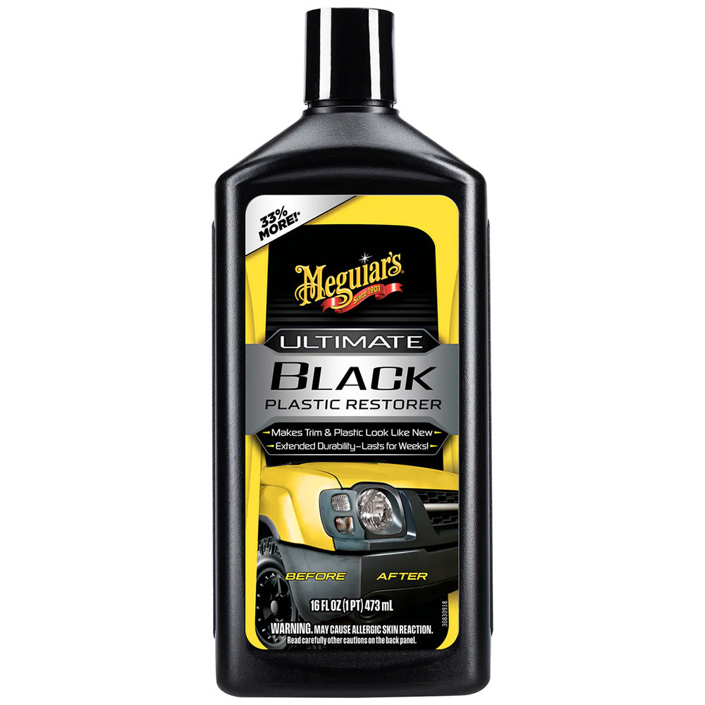 Meguiar’s Ultimate Black Plastic Restorer – 16oz [G15816]